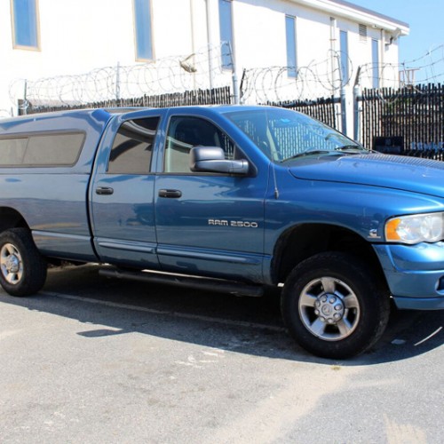 Dodge Ram 2500- This powerful Diesel Truck hauls equipment in its 8' bed as well as Gomberts 2 enclosed Construction Trailers.